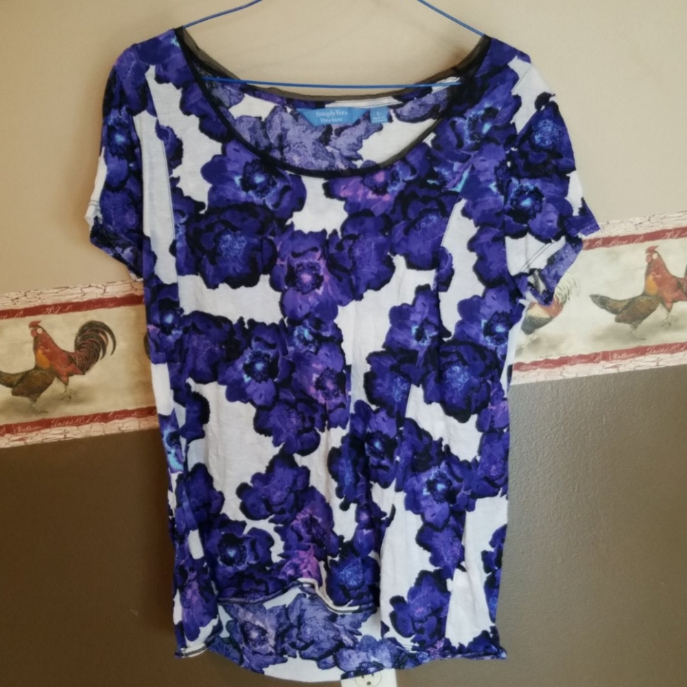 Purple flower Top
